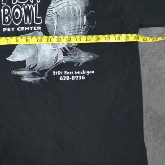 Vintage Fish Bowl Pet Center Animal Print Single Stitch Shirt Large - Picture 5 of 7